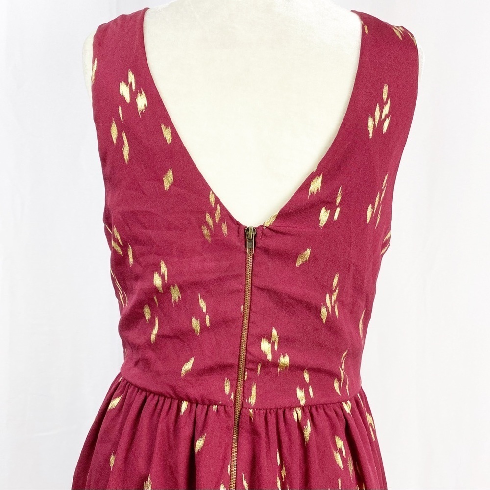 EVERLY Fit Flare Sleeveless Dress Sz L ZIP Up Back - Picture 7 of 10